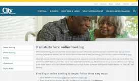 
							         We make online banking easy | City Nat - City National Bank								  
							    