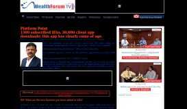 
							         Wealth-Forum e-zine								  
							    