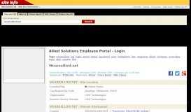 
							         Weareallied.net: Allied Solutions Employee Portal - Login								  
							    