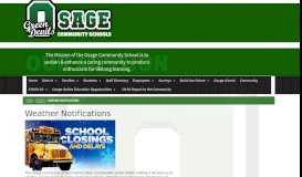 
							         Weather Notifications - Osage Community Schools								  
							    