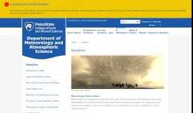 
							         Weather — Penn State Meteorology and Atmospheric Science								  
							    