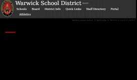 
							         Web Accessibility Notice - Warwick School District								  
							    