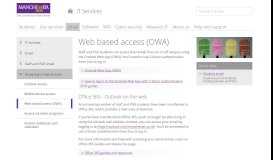 
							         Web based access (OWA) (The University of Manchester)								  
							    