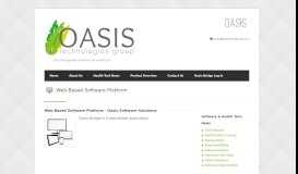 
							         Web-Based Software Platform - Oasis Technologies Group, LLC								  
							    