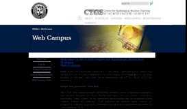 
							         Web Campus - CTOS - Center for Rad/Nuc Training at the ...								  
							    