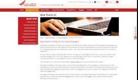 
							         Web Check-In - Air India								  
							    