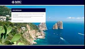 
							         Web Check in - Online Check in | MSC Cruises								  
							    