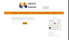 
							         Web Connection - Access your chart - Cayuga Family Medicine								  
							    