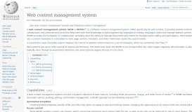 
							         Web content management system - Wikipedia								  
							    