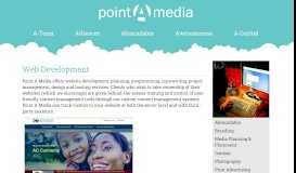 
							         Web Development : Point A Media								  
							    