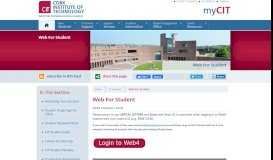 
							         Web For Student - MyCIT.ie								  
							    