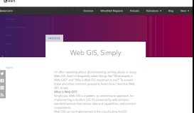 
							         Web GIS, Simply | Esri Insider								  
							    