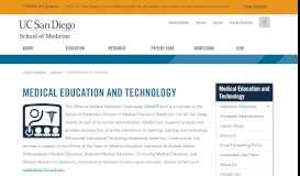 
							         Web Hosting - Medical Education and Technology, School of Medicine ...								  
							    