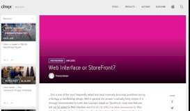 
							         Web Interface or StoreFront? | Citrix Blogs								  
							    