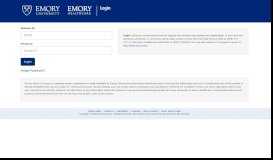 
							         Web Login Service - Emory University								  
							    