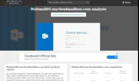 
							         Web Mail05 Mycloudmailbox. Outlook Web App								  
							    