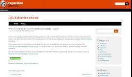 
							         Web of Science Access Problems UPDATED 12/3/07 - OSU Libraries ...								  
							    
