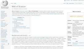
							         Web of Science – Wikipedia								  
							    