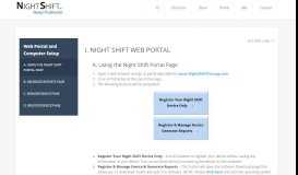 
							         Web Portal and Computer Setup - Night Shift Positional Therapy								  
							    