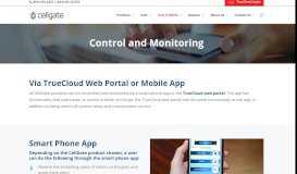
							         Web portal and smart phone control all Cellgate products								  
							    