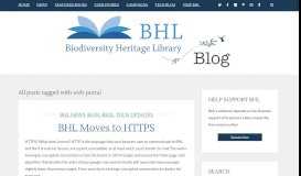 
							         web portal – Biodiversity Heritage Library								  
							    