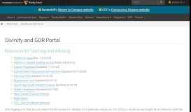 
							         Web Portal | Divinity School | Vanderbilt University								  
							    