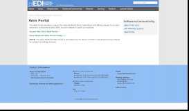 
							         Web Portal - EDI Support Services								  
							    