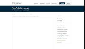 
							         Web Portal | Editable UI Mockup Template on Creately								  
							    