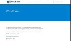 
							         Web-Portal | flc solutions								  
							    