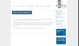 
							         Web Portal for Residents | Soho Housing								  
							    