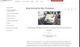 
							         Web-Portal für den Triathlon - Bright Solutions								  
							    
