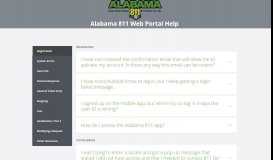 
							         Web Portal Help - Alabama 811								  
							    