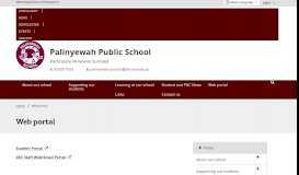 
							         Web portal - Palinyewah Public School								  
							    