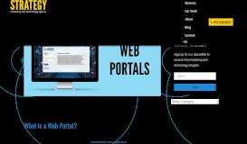 
							         Web Portal | Personalized User Experience | Strategy LLC Overland ...								  
							    