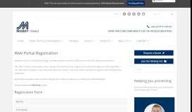 
							         Web Portal Registration | Moody Direct								  
							    