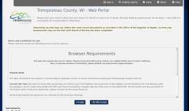 
							         Web Portal - Trempealeau County, WI								  
							    