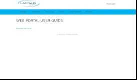 
							         Web Portal User Guide - Parmalat								  
							    