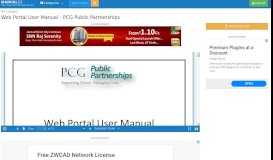 
							         Web Portal User Manual - PCG Public Partnerships | manualzz.com								  
							    
