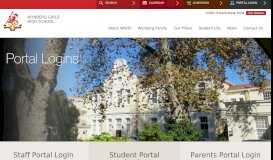 
							         Web Portal | Wynberg Girls High School								  
							    