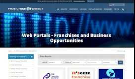 
							         Web Portals, Internet Portals Franchise Opportunities - Franchise Direct								  
							    
