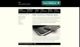 
							         Web Portals & Mobile Apps - New District								  
							    