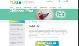 
							         Web PortalTusla - Child and Family Agency								  
							    