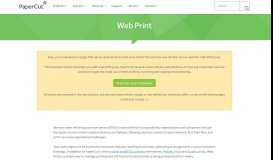 
							         Web Print | PaperCut								  
							    