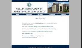 
							         Web Reporting - Williamson County CSCD								  
							    