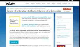 
							         Web Self-Service Software for Online, Digital Customers | eGain								  
							    