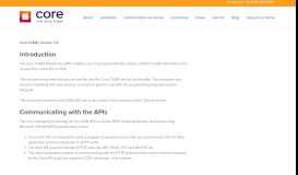 
							         Web Service API Documentation - Core Solutions, Inc								  
							    