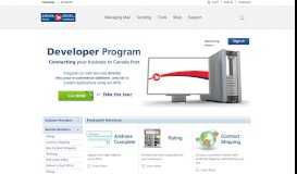 
							         Web Services and APIs for eCommerce Merchants and ... - Canada Post								  
							    
