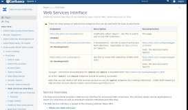 
							         Web Services Interface - Confluence Mobile - Confluence								  
							    