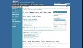 
							         Web Services | STORET/WQX | Water | US EPA								  
							    