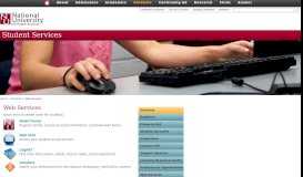 
							         Web Services - Student Services | National University of Health Sciences								  
							    